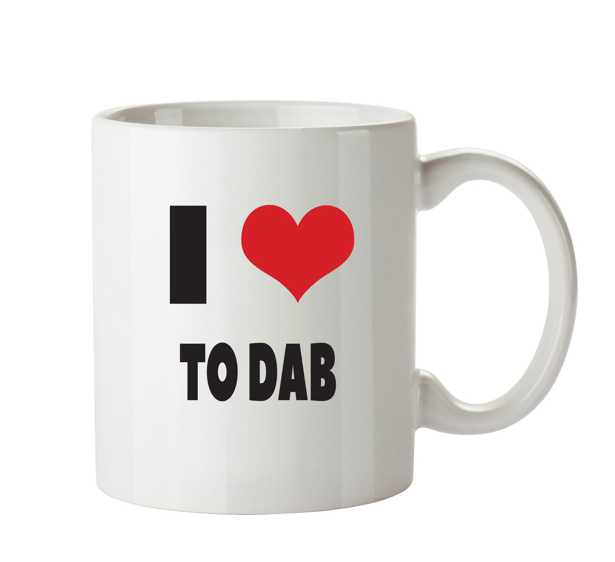 I LOVE TO DAB I Love Mug Personalised ADULT OFFICE MUG – printed mug product image 1