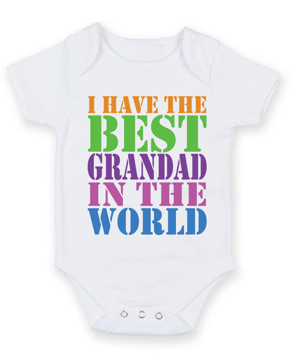 I Have the Best Grandad in the World Baby Grow Bodysuit