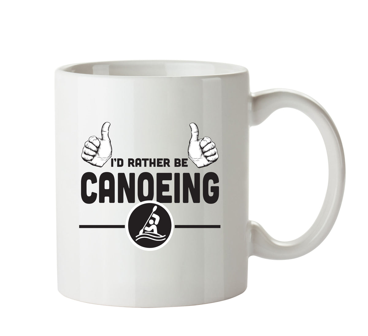 I'd Rather Be CANOEING Personalised ADULT OFFICE MUG – printed mug product image 1