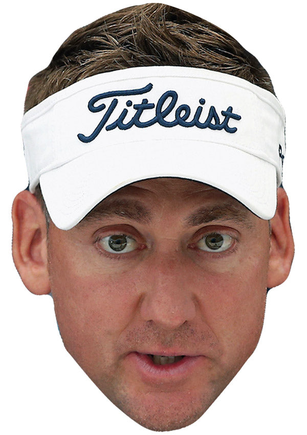 IAN POULTER JB - Golf Fancy Dress Cardboard Celebrity Party Face Mask