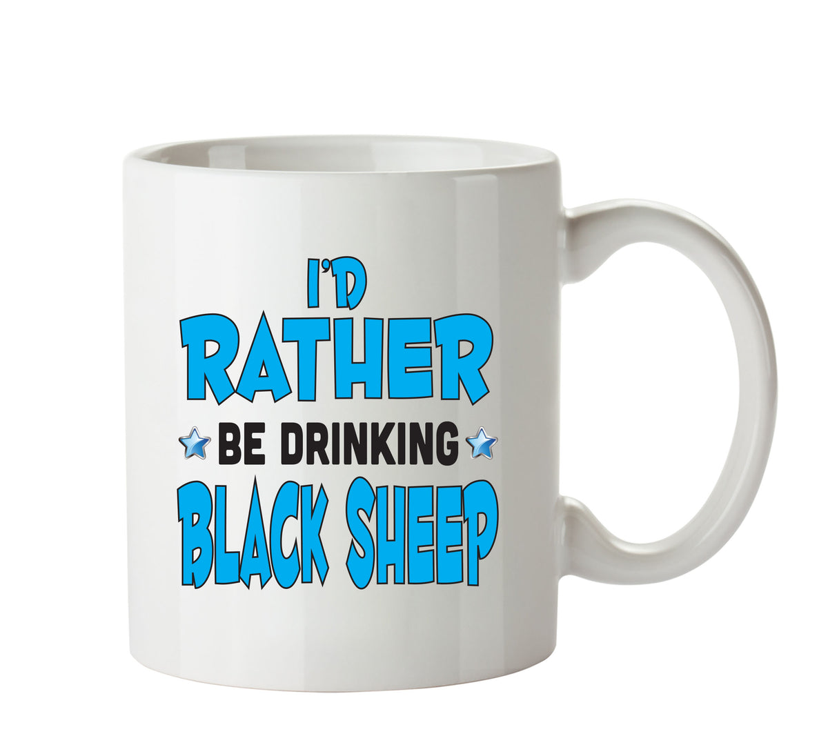 Id Rather Be Black Sheep Personalised ADULT OFFICE MUG – printed mug product image 1