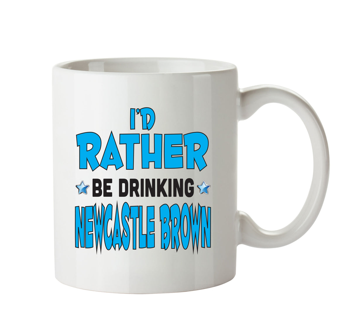 I'd Rather Be DRINKING Newcastle Brown Personalised ADULT OFFICE MUG – printed mug product image 1