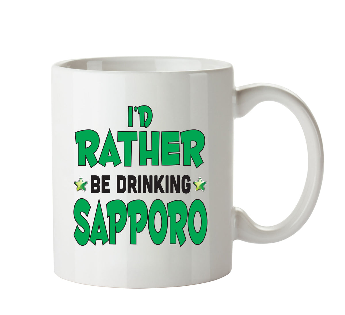 I'd Rather Be DRINKING Sapporo Personalised ADULT OFFICE MUG – printed mug product image 1