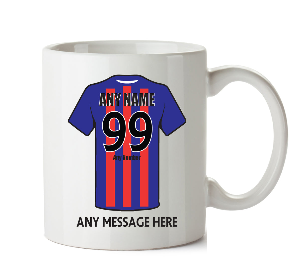 Inverness CT Football Team Mug Personalised Birthday Age And Name – printed mug product image 1