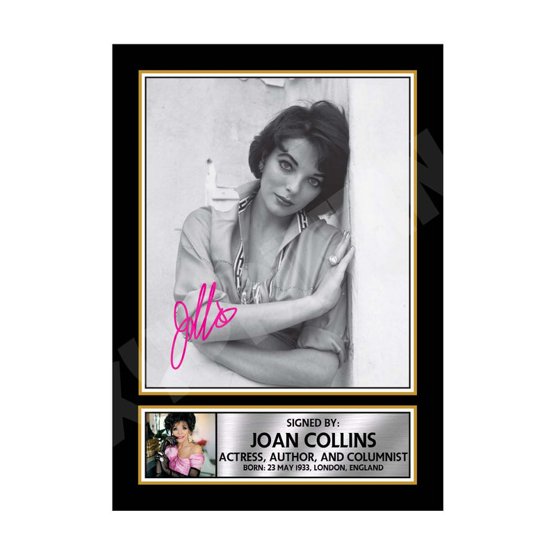 JOAN COLLINS 2 Limited Edition Tv Show Signed Print