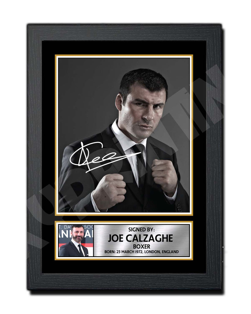 JOE CALZAGHE 2 remake Limited Edition Boxer Signed Print - Boxing