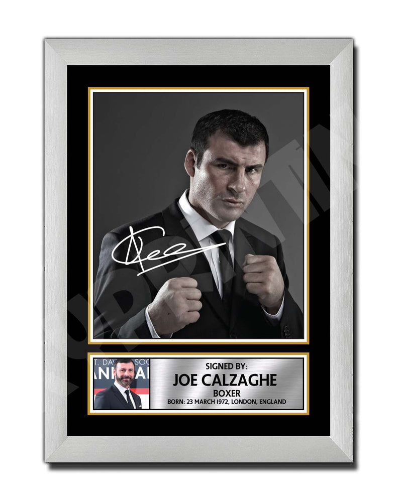 JOE CALZAGHE 2 remake Limited Edition Boxer Signed Print - Boxing
