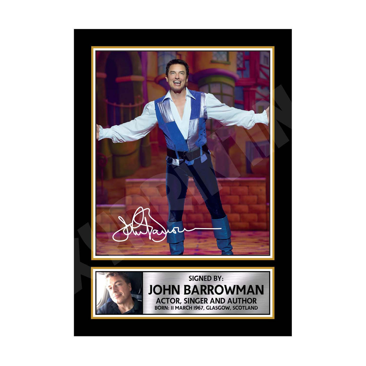 JOHN BARROWMAN 2 Tv Show Printed Signature Print – John Barrowman 2 Tv Show Printed Signature Print – A1 Print Only
