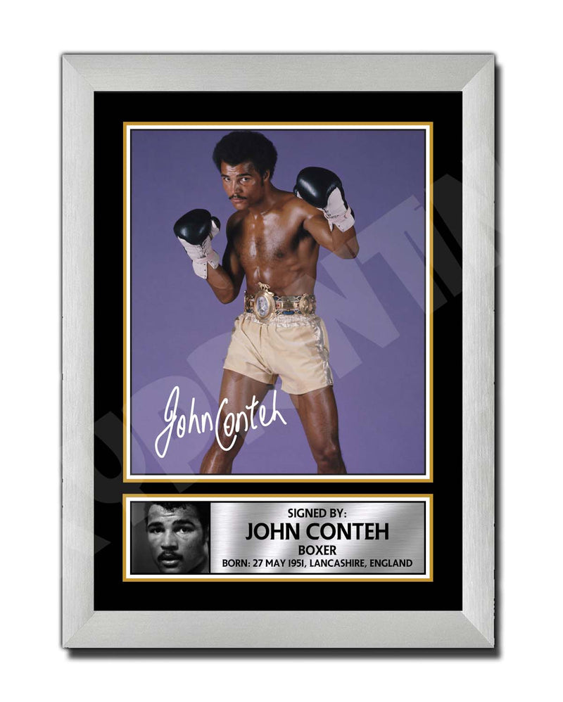 JOHN CONTEH Limited Edition Boxer Signed Print - Boxing