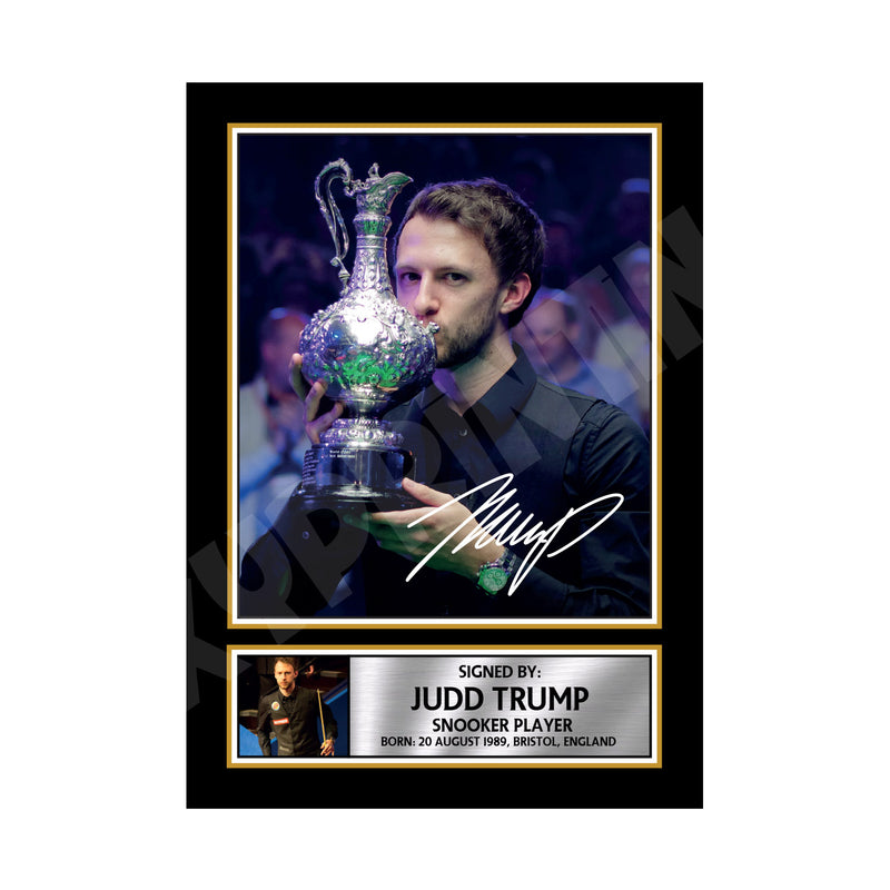 JUDD TRUMP Limited Edition Snooker Player Signed Print - Snooker