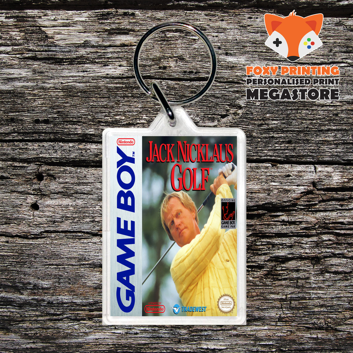 Jack Nicklaus Golf Nintendo DS Style Gameboy Gaming Keyring