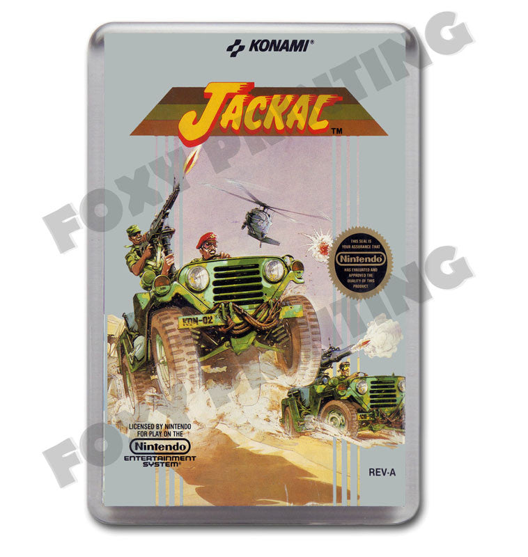 Jackal Retro Nintendo NES Game Inspired Fridge Magnet 310