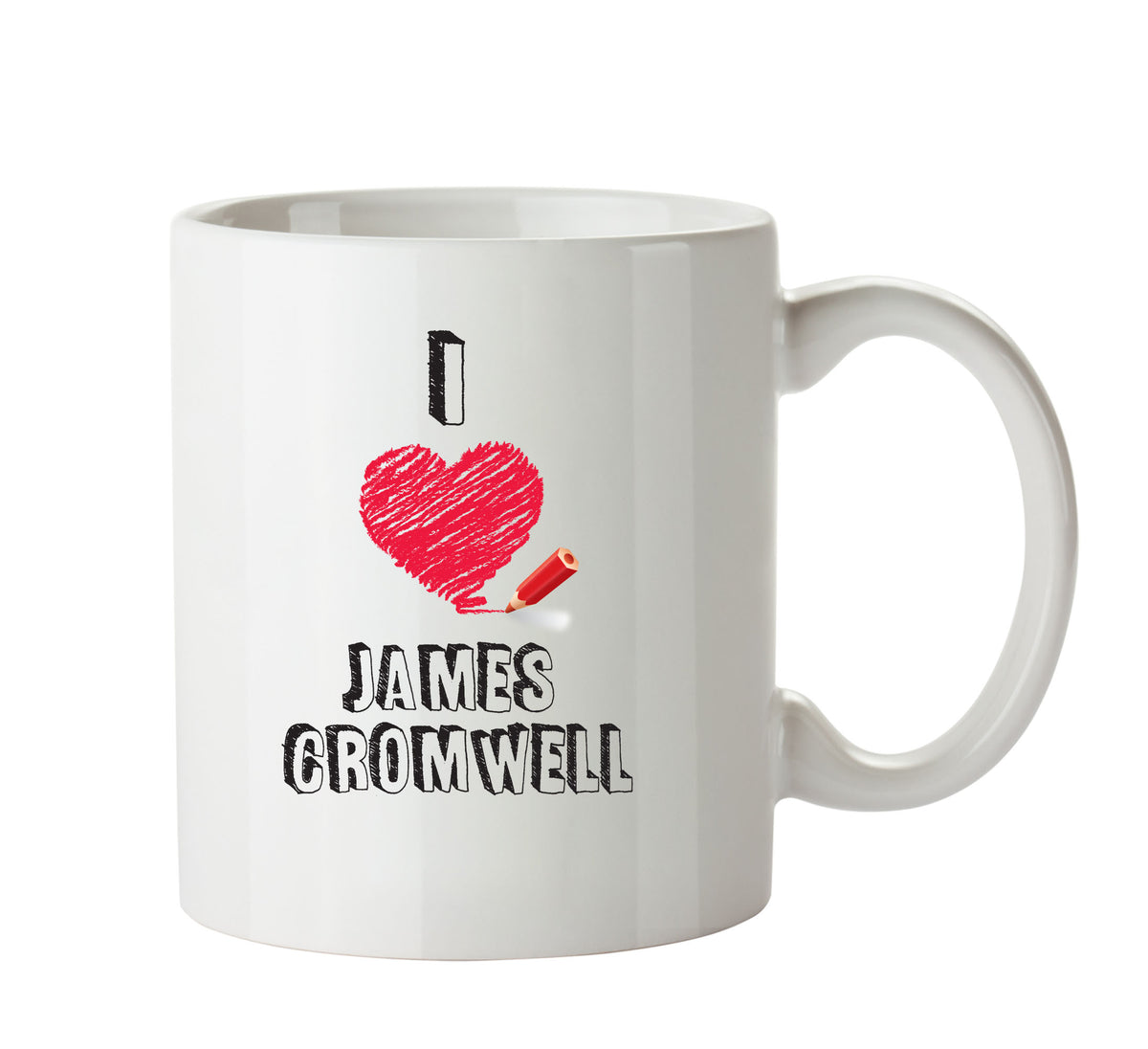 I Love James Cromwell Celebrity Mug Office Mug – printed mug product image 1