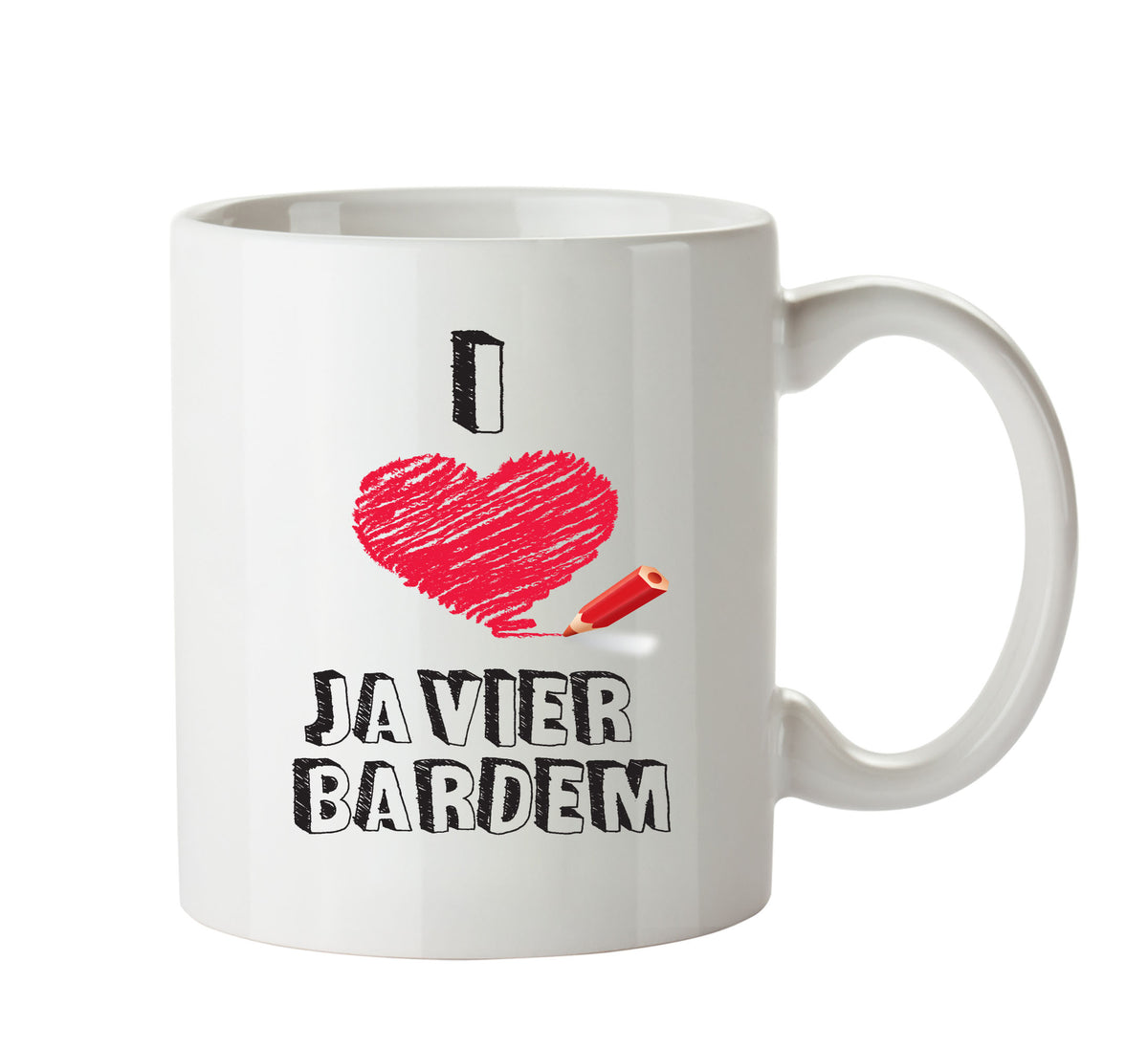 I Love Javier Bardem Celebrity Mug Office Mug – printed mug product image 1