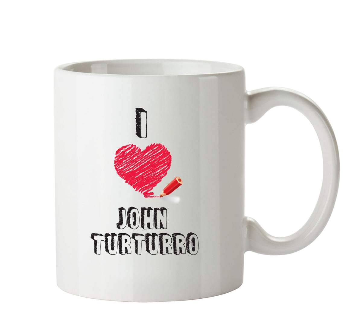 I Love John Turturro Celebrity Mug Office Mug – printed mug product image 1