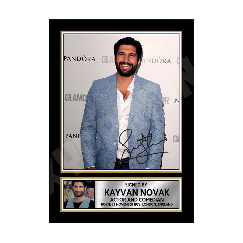 KAYVAN NOVAK FACEJACKER (1) Limited Edition Tv Show Signed Print