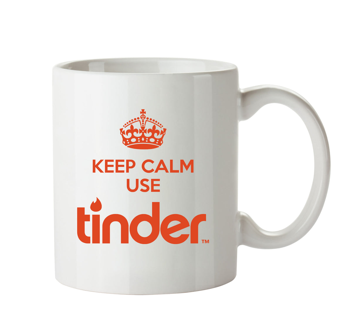 Keep Calm Use Tinder - Dating Mug – printed mug product image 1