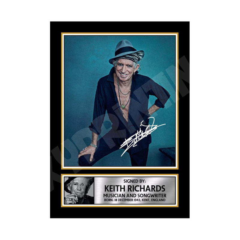 KEITH RICHARDS (1) Limited Edition Music Signed Print