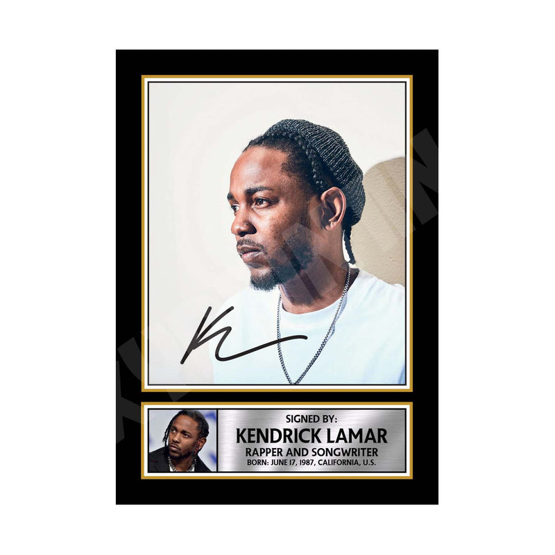 KENDRICK LAMAR 2 Limited Edition Music Signed Print