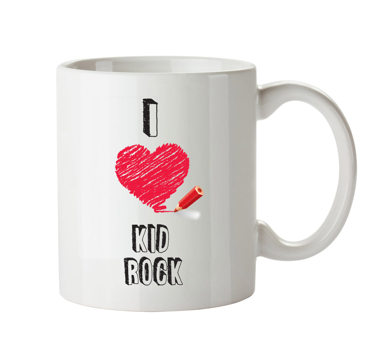 I Love KID ROCK Celebrity Mug – printed mug product image 1