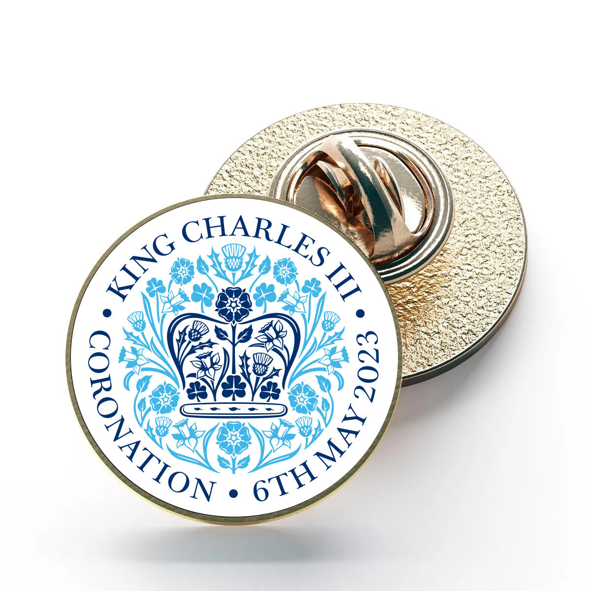 King Charles Official Coronation Emblem Pin Badge - Foto 2