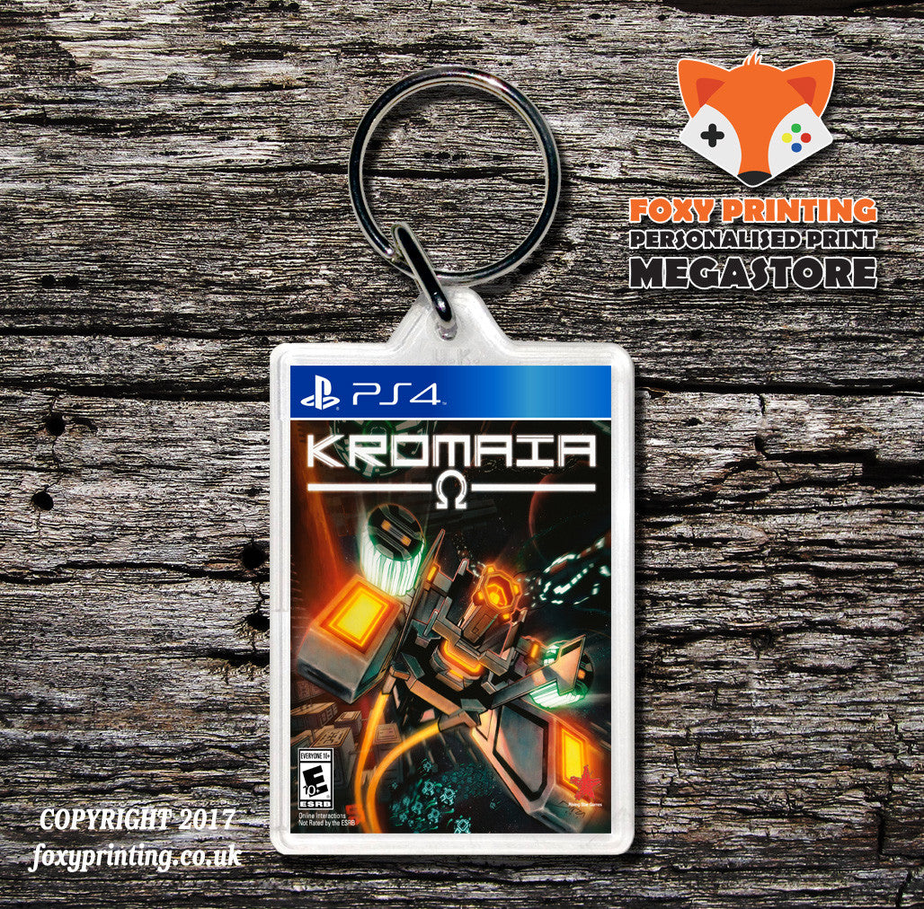 KROMANIA PS4 Game Inspired Retro Gaming Keyring