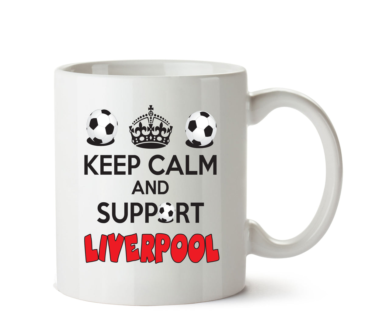 Keep Calm And Support Liverpool Mug Football Mug Adult Mug Office Mug – printed mug product image 1
