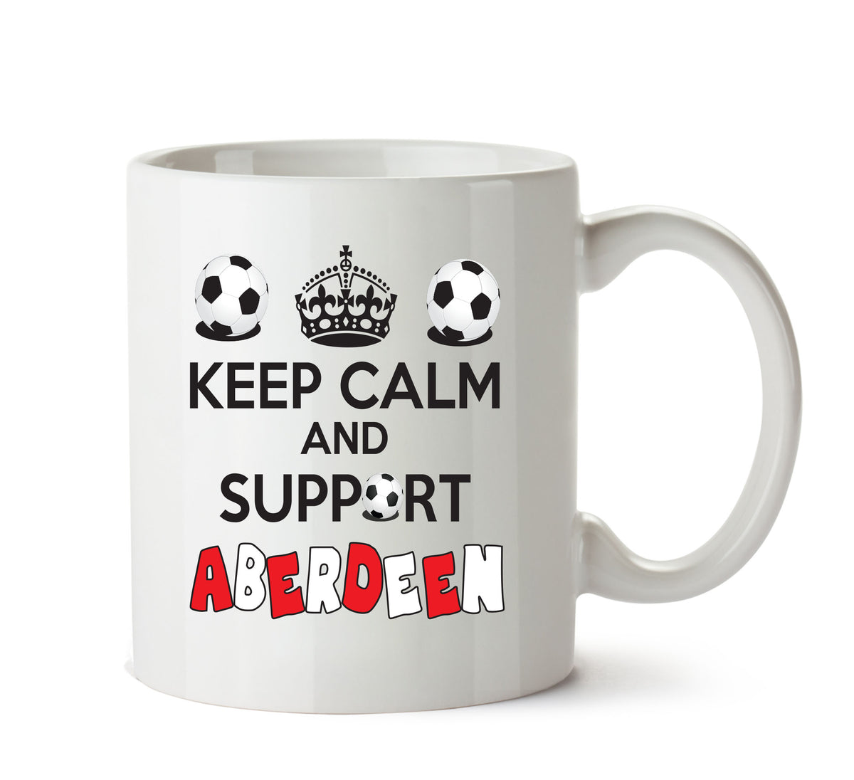 Keep Calm And Support Aberdeen Mug Football Mug Adult Mug Office Mug – printed mug product image 1