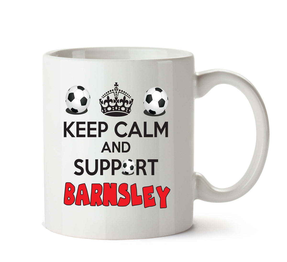 Keep Calm And Support Barnsley Mug Football Mug Adult Mug Office Mug – printed mug product image 1