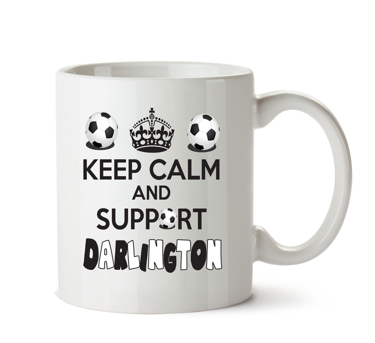 Keep Calm And Support Darlington Mug Football Mug Adult Mug Office Mug – printed mug product image 1