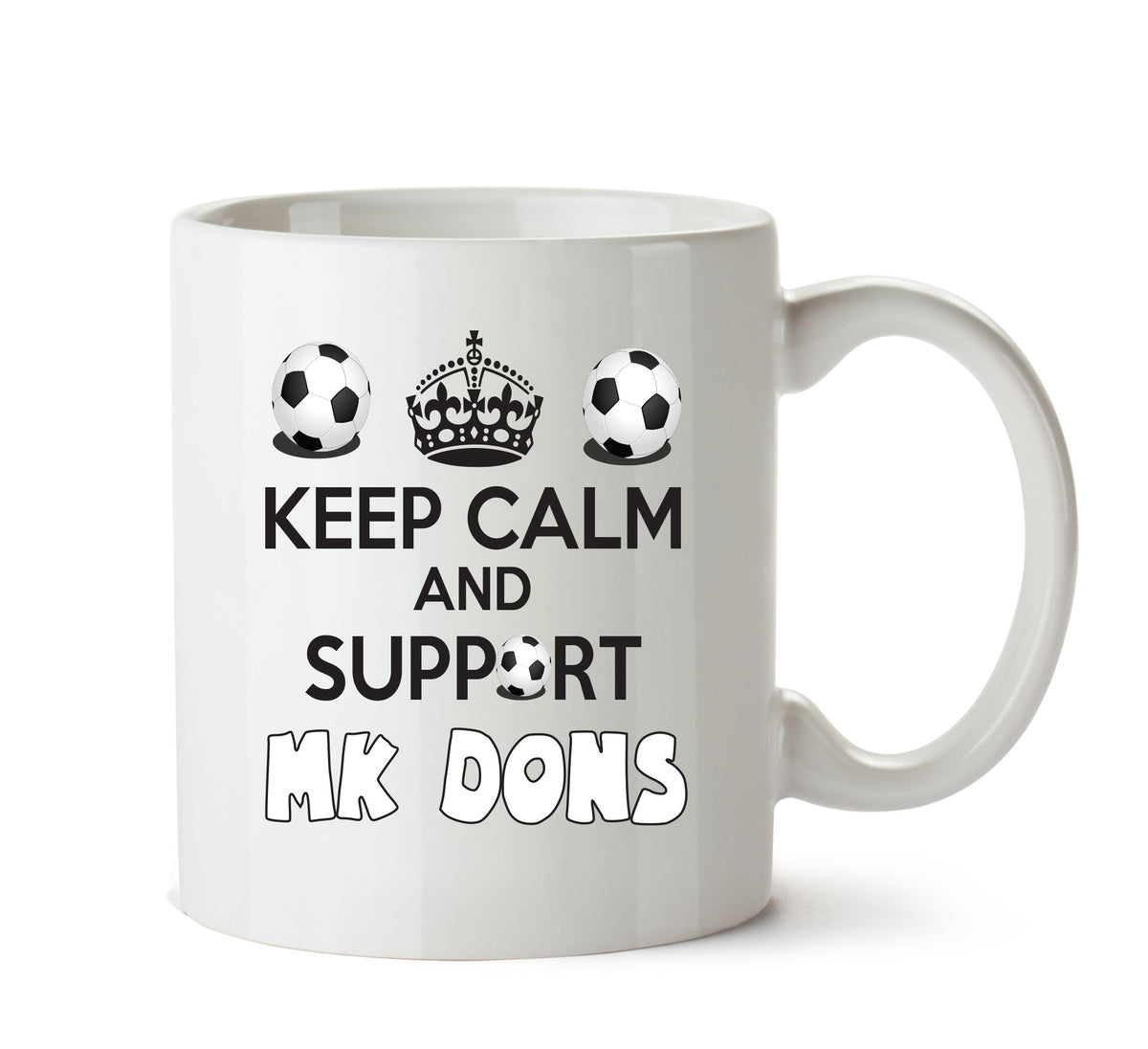 Keep Calm And Support MK Dons Mug Football Mug Adult Mug Office Mug – printed mug product image 1