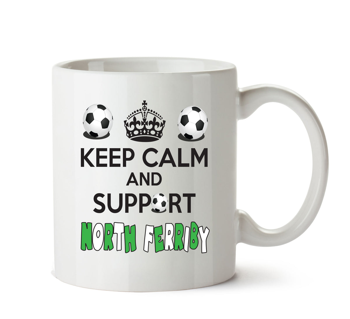 Keep Calm And Support North Ferriby Mug Football Mug Adult Mug Office Mug – printed mug product image 1