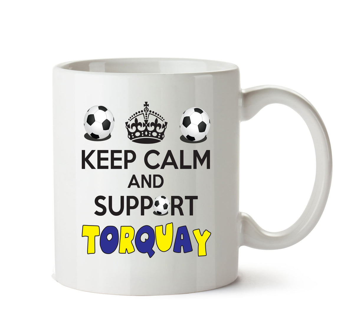 Keep Calm And Support Torquay Mug Football Mug Adult Mug Office Mug – printed mug product image 1