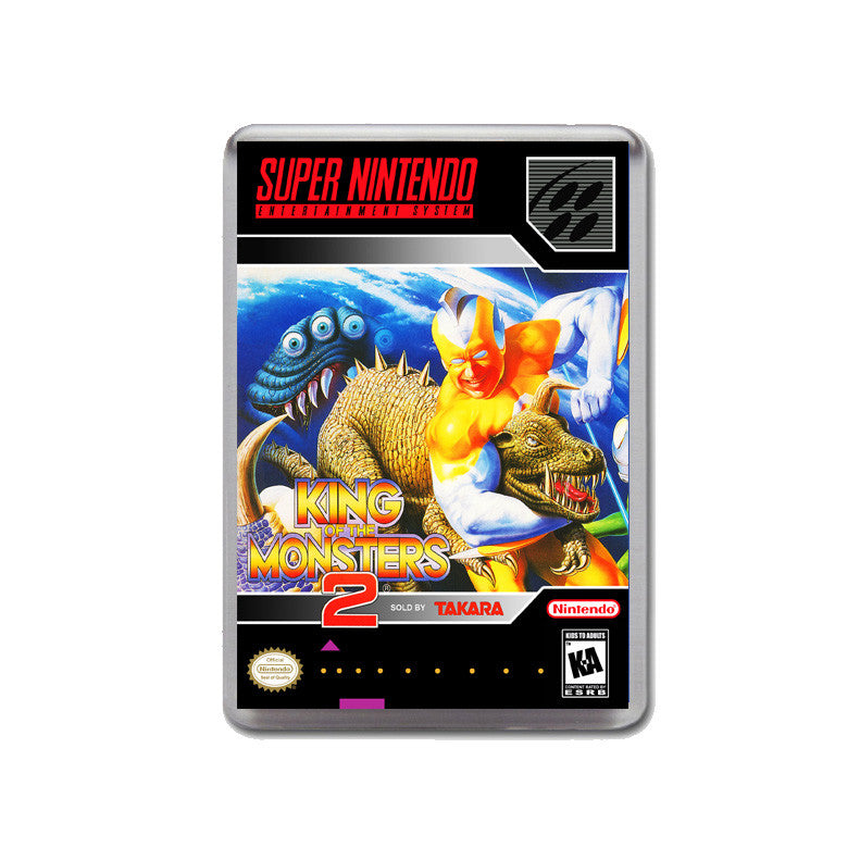 King Of The Monsters 2 - SNES Inspired Game Retro Gaming Magnet