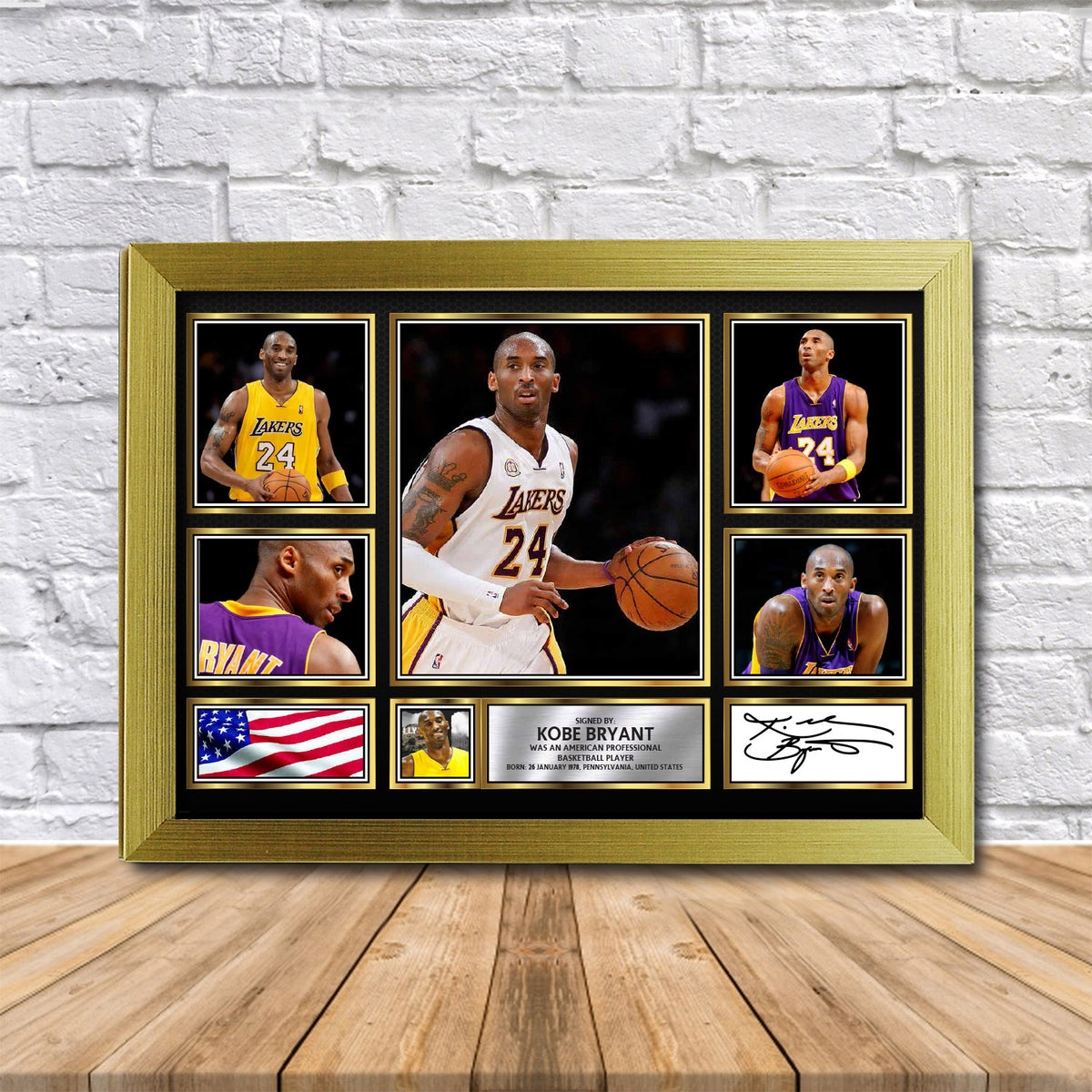 Kobe Bryant Printed Signature Print