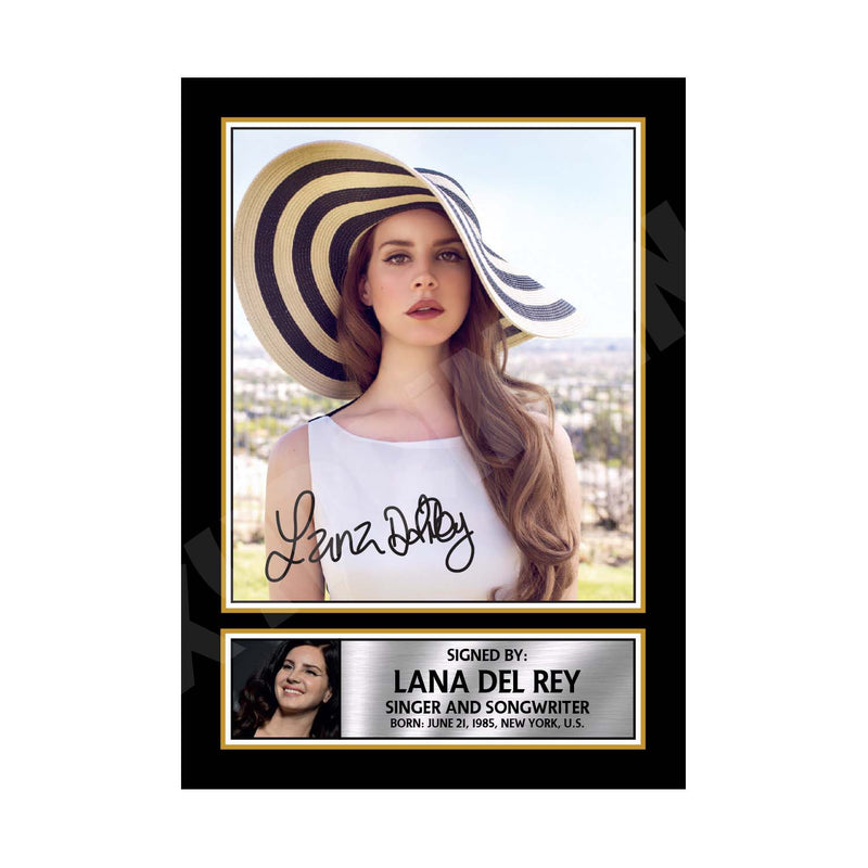 LANA DEL REY (1) Limited Edition Music Signed Print
