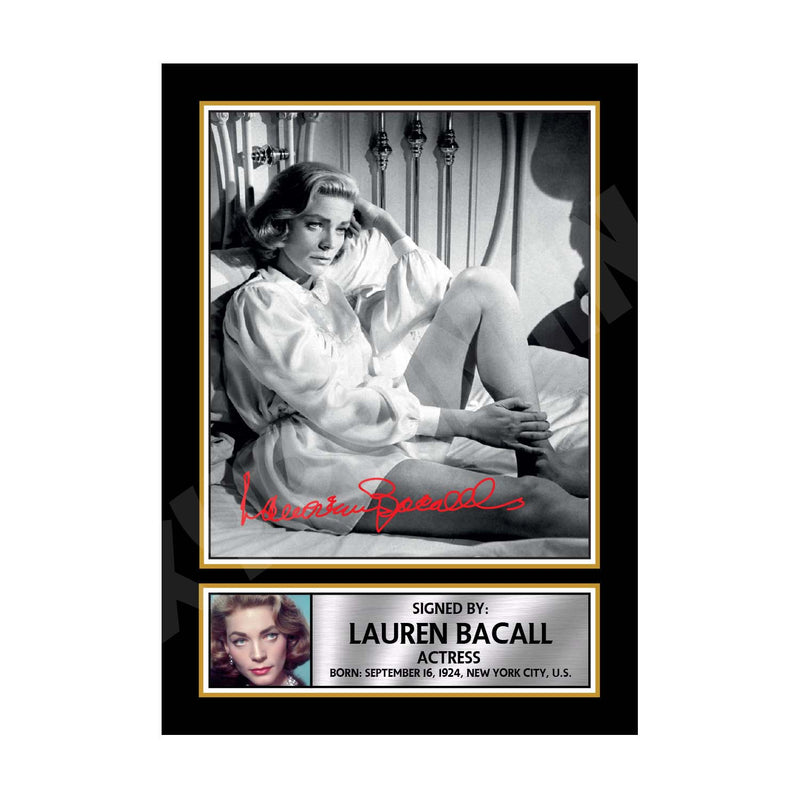LAUREN BACALL (1) Limited Edition Tv Show Signed Print