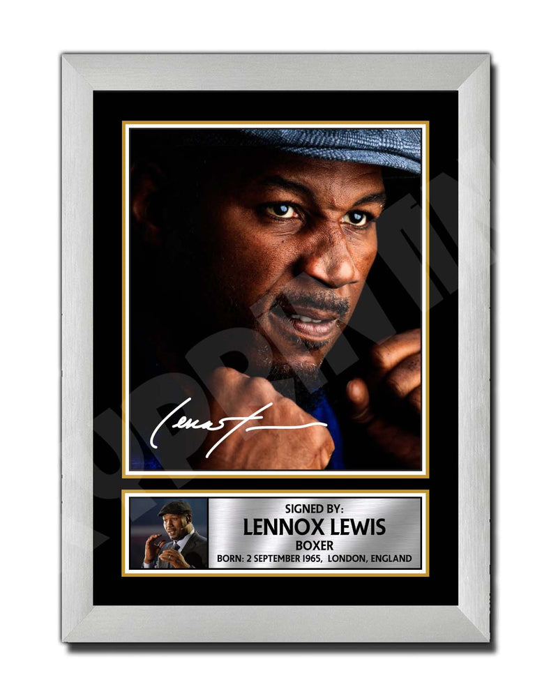 LENNOX LEWIS Limited Edition Boxer Signed Print - Boxing