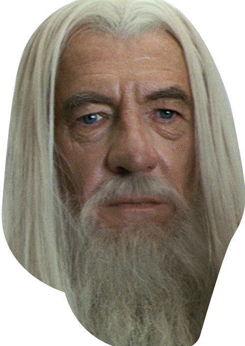 LOTR Gandalf Celebrity Face Mask Fancy Dress Cardboard Costume Mask
