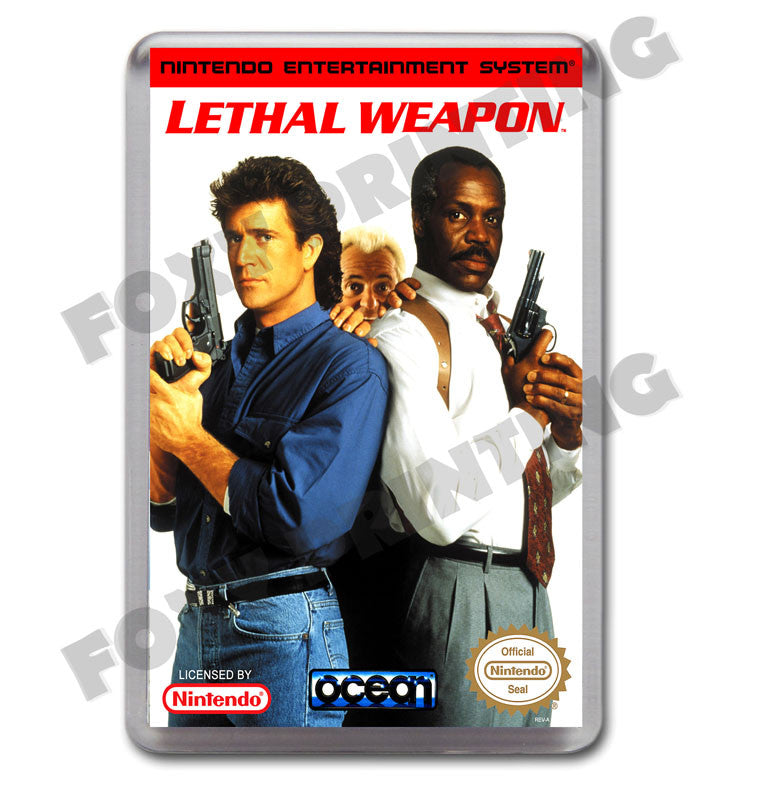 Lethal Weapon Retro Nintendo NES Game Inspired Fridge Magnet 354