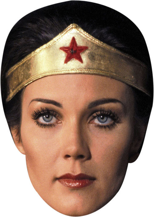 Lynda Carter -2- Celebrity Face Mask Fancy Dress Cardboard Costume Mask