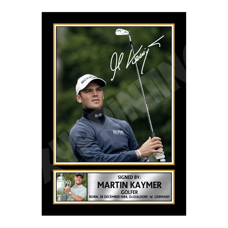 MARTIN KAYMER Limited Edition Golfer Signed Print - Golf