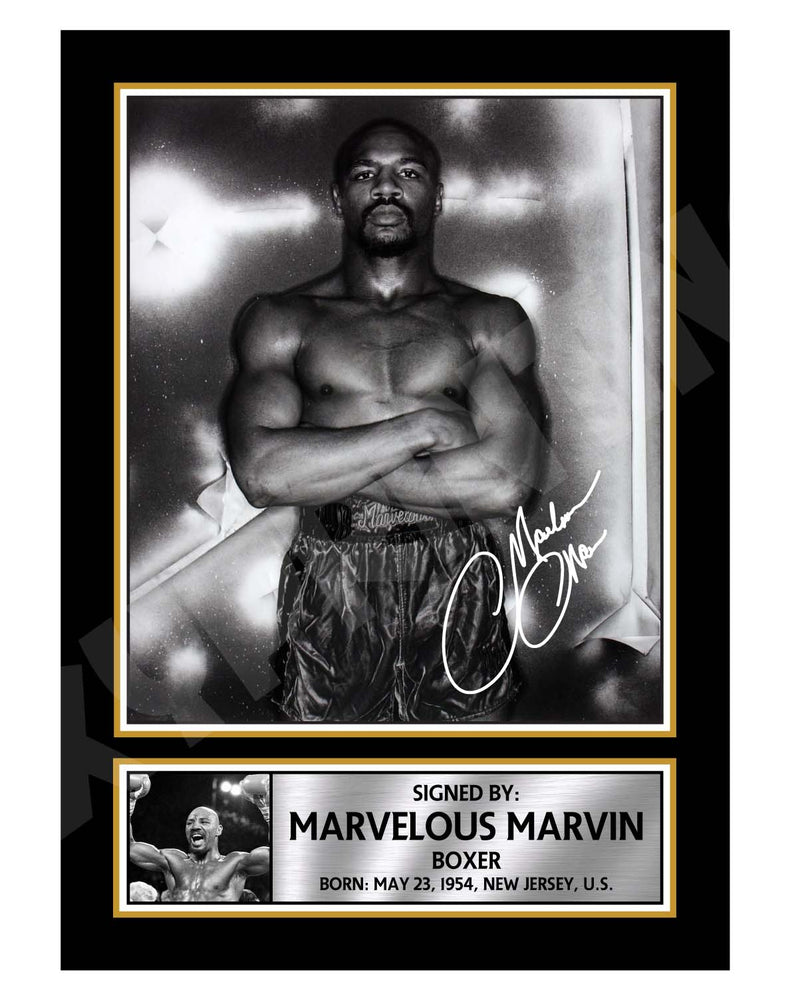 MARVELOUS MARVIN 2 Limited Edition Boxer Signed Print - Boxing