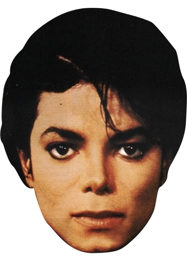 MICHAEL JACKSON BAD JB - Music Star Fancy Dress Cardboard Celebrity Party Face Mask