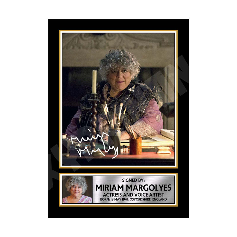 MIRIAM MARGOLYES 2 Limited Edition Tv Show Signed Print