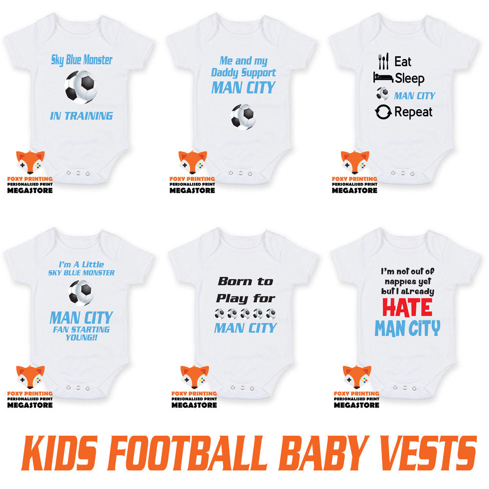 Man City Football Vests