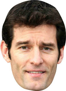 Mark Webber Face Mask – Fancy Dress Cardboard Costume Mask