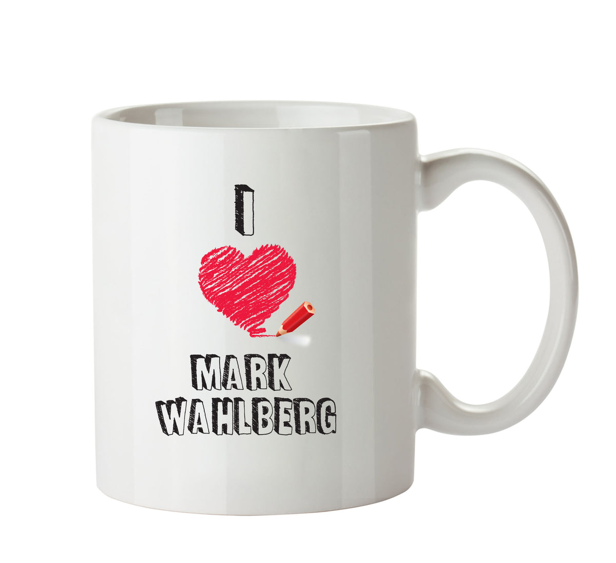 I Love Mark Wahlberg Celebrity Mug Office Mug – printed mug product image 1
