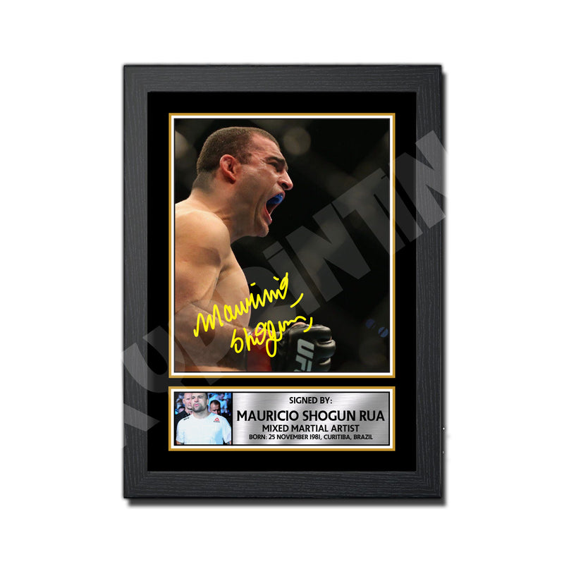 Mauricio Shogun Rua 2 Limited Edition MMA Wrestler Signed Print - MMA Wrestling