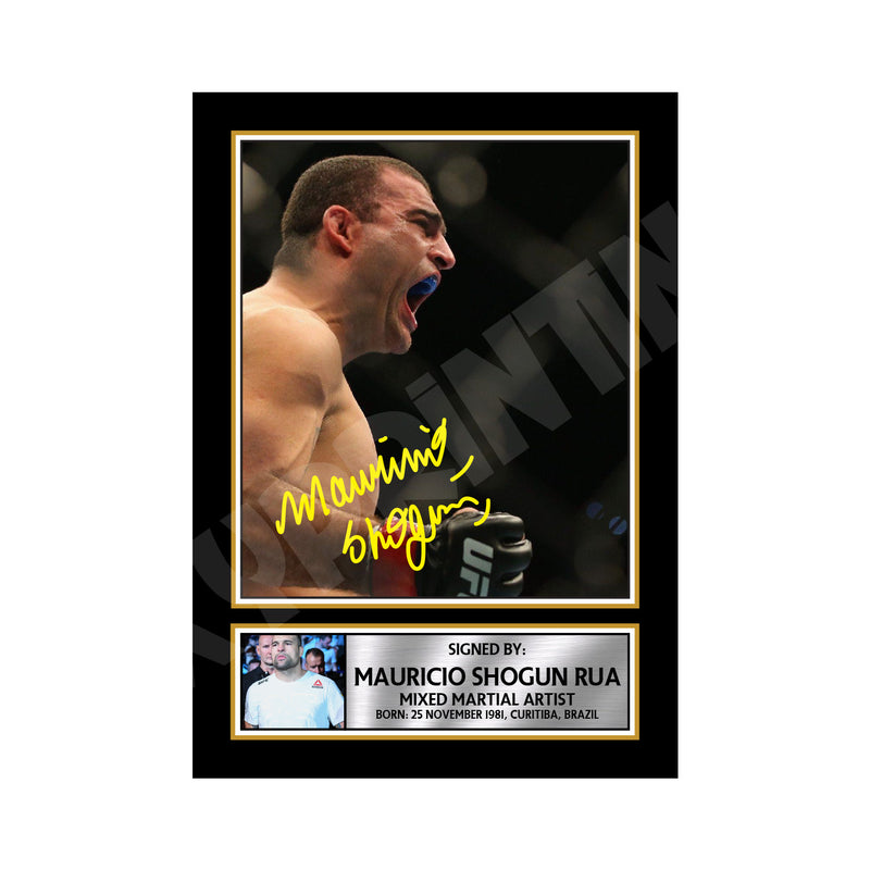 Mauricio Shogun Rua 2 Limited Edition MMA Wrestler Signed Print - MMA Wrestling